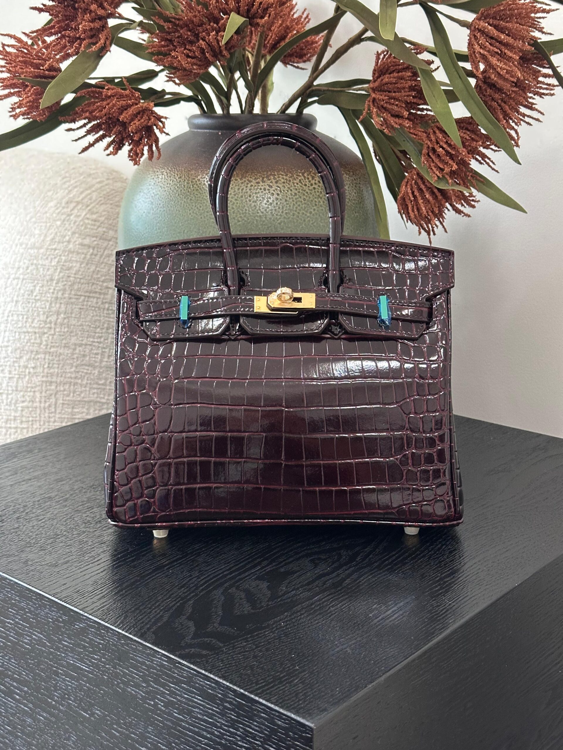 Hermès Kelly Shiny Crocodile Copy