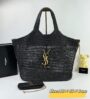 YSL Black Raffia Copy