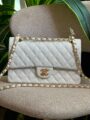 Chanel White Classic Flap Master Copy Bag