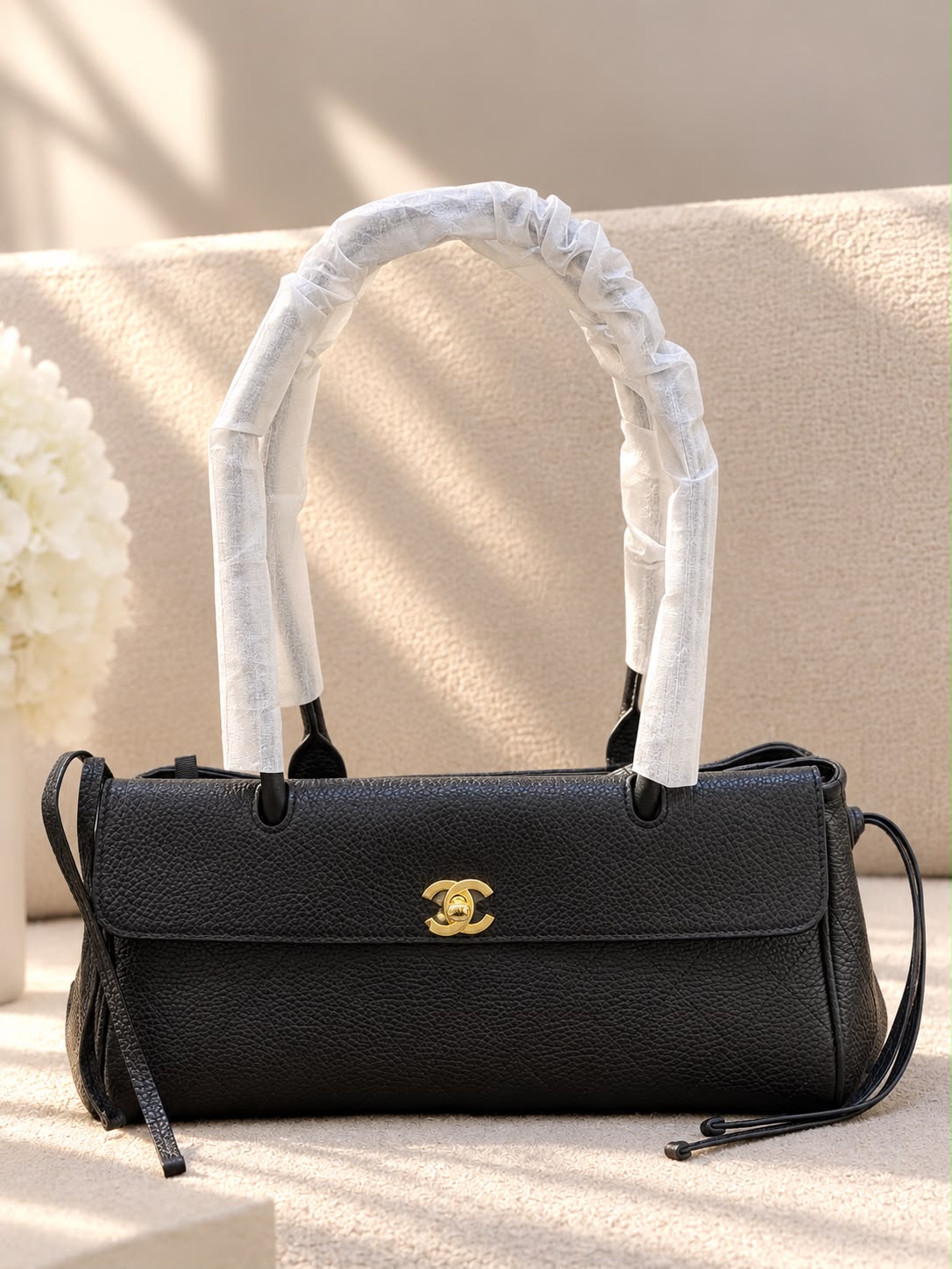 Chanel Black Caviar Leather Flap Bag