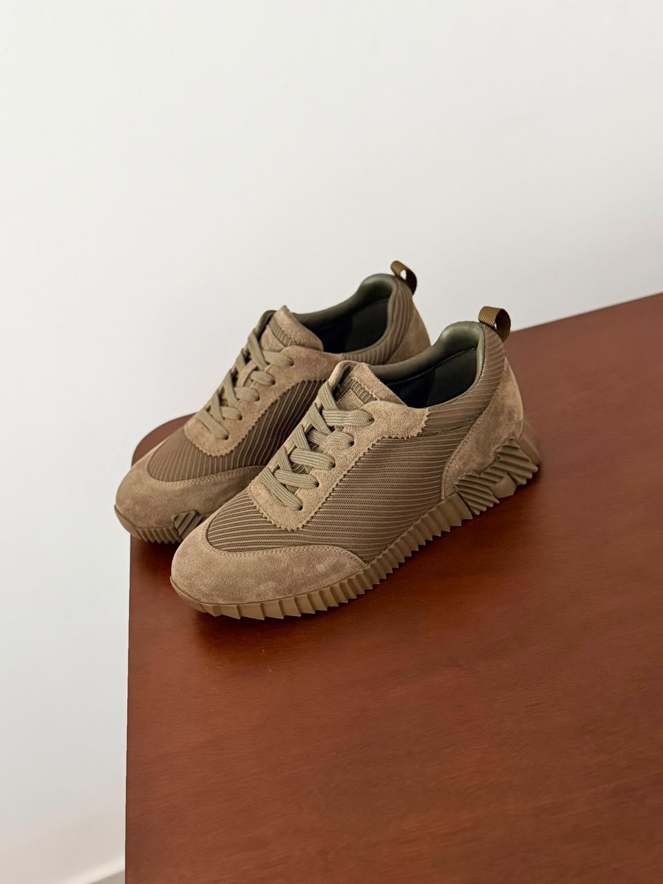 Hermes Brown Sneakers Master Copy